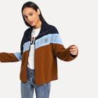 Shein Letter Pattern Collar Teddy Jacket