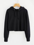 Shein Hooded Drawstring Basic Sweatshirt