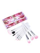 Shein Contrast Bristle Makeup Brush With Calico Print Bag