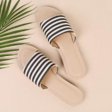 Shein Striped Design Flat Slippers