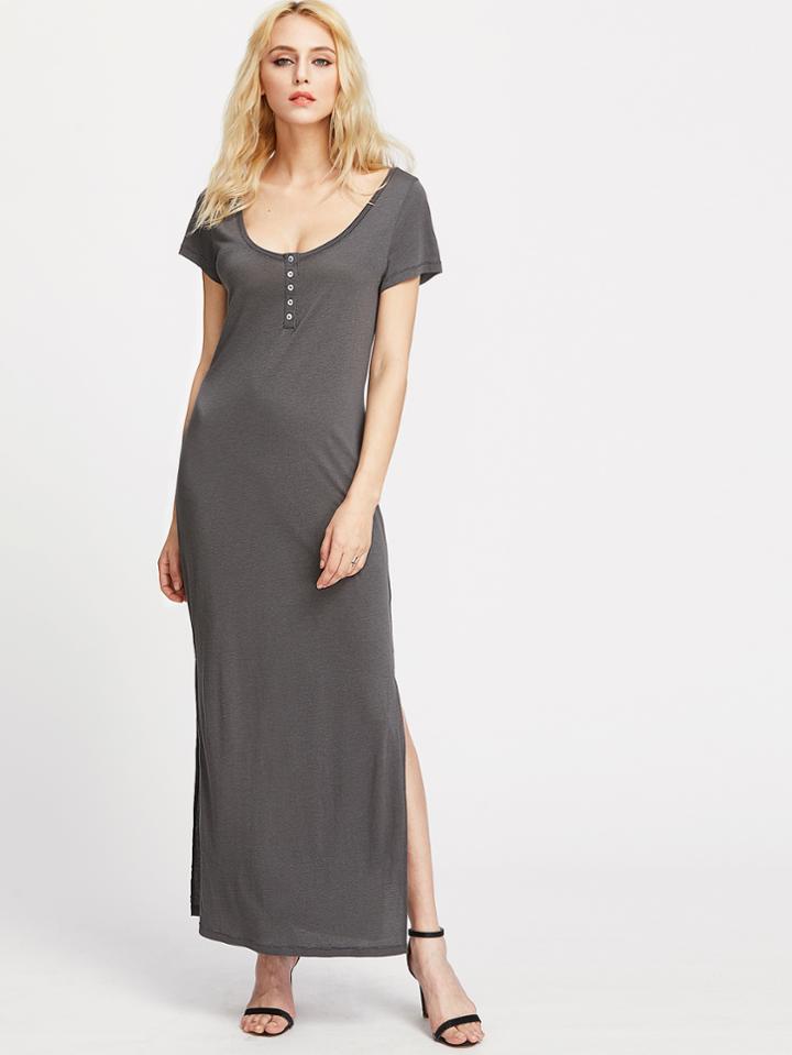 Shein Slit Side Tee Dress