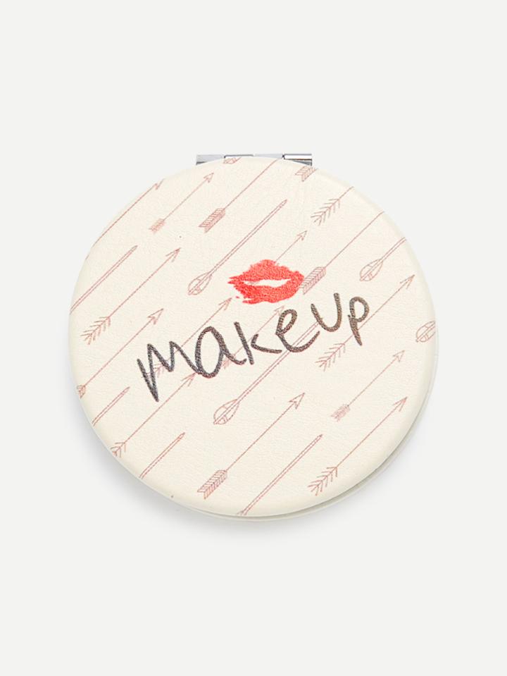 Shein Arrow Print Convenient Makeup Mirror
