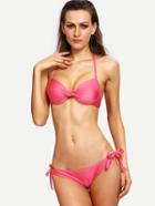 Shein Chinese Kont Front Side-tie Bikini Set