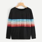 Shein Colorful Striped Sweatshirt
