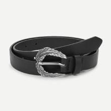 Shein Feather Metal Buckle Belt