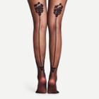 Shein Pattern Back Design Pantyhose Stockings