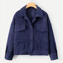 Shein Corduroy Drop Shoulder Jacket