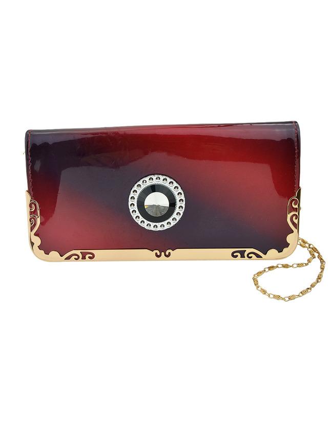 Shein Red Pu Leather Party Women's Bag