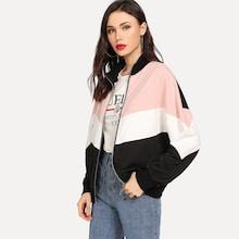 Shein Drop Shoulder Cut And Sew Jacket