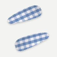 Shein Girls Plaid Snap Hair Pin 1pair