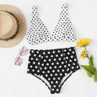 Shein Mix And Match Polka Bikini Set