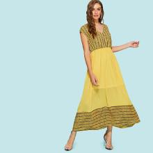 Shein Elastic Waist Mix & Match Dress