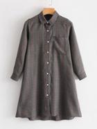 Shein Glen Plaid Shirt Dress