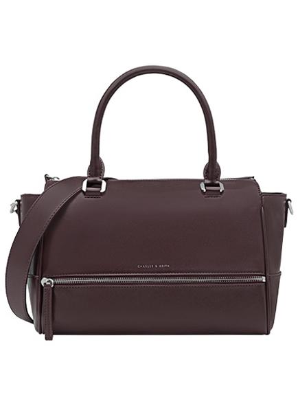 Shein Red Zipper Pu Tote Bag