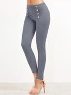 Shein Double Breasted Ankle Pants