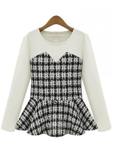 Rosewe Sweet Long Sleeve Ruffle Decorated Woman T Shirt