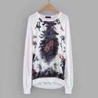 Shein Animal Pattern Raglan Sleeve Jumper