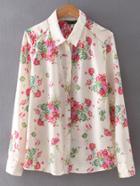 Shein Floral Print Shirt