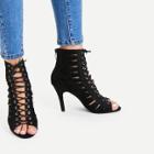 Shein Criss Cross Lace Up Ghillie Heels