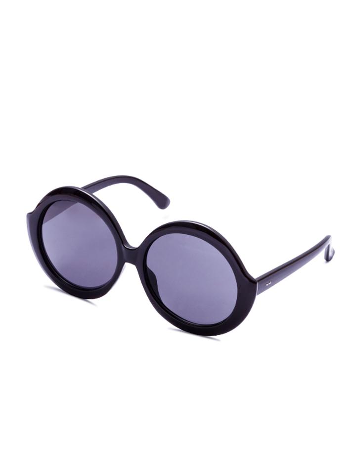 Shein Black Frame Round Lens Sunglasses