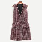 Shein Button Front Tweed Dress