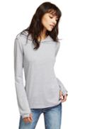 Shein Pale Grey Hooded T-shirt With Thumb Holes
