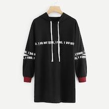 Shein Split Sleeve Sweatshirt Dress