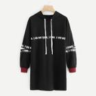 Shein Split Sleeve Sweatshirt Dress
