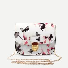 Shein Floral Chain Bag