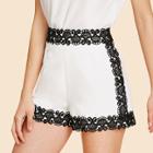 Shein Lace Embroider Side Shorts
