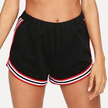 Shein Side & Hem Striped Shorts