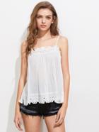 Shein Eyelet Embroidered Swing Cami Top
