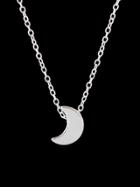 Shein Silver Moon Pendant Necklace Collier Femme Minimalist Jewelry