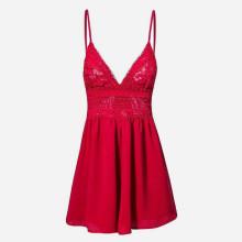 Shein Lace Overlay Knot Back Cami Romper