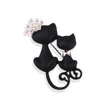 Shein Double Cat Design Brooch