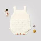 Shein Toddler Girls Dot Textured Knit Jumpsuit