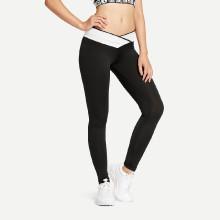 Shein Waist Wrap Striped Legging