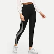Shein Contrast Panel Gym Leggings