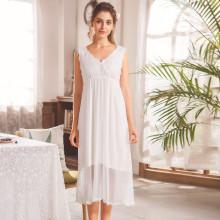 Shein Contrast Lace Mesh Night Dress