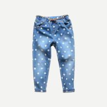 Shein Girls Polka Dot Denim Pants