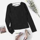 Shein Lace Up Back T-shirt