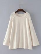 Shein Seam Detail Swing Sweater