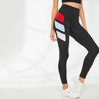 Shein Wide Waistband Color Block Side Leggings