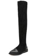 Shein Black Point Toe Lace Boots