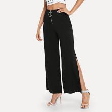 Shein O-ring Zip Fly Split Pants