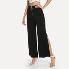 Shein O-ring Zip Fly Split Pants