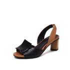 Shein Peep Toe Slingback Heeled Sandals