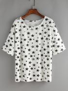 Shein Allover Star Print T-shirt