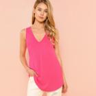 Shein V-neck Sleeveless Top