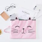 Shein Cat Pattern Canvas File Folder Bag